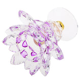 Maxbell Crystal Lotus Flower Candle Holder Tealight Home Feng Shui Decor Pink & Purple