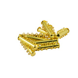 Maxbell 20pcs Gold Tone Metal 3/5 Strand Magnetic Slide Lock Clasps Jewelry Findings