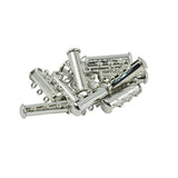 Maxbell 20 Sets Silver Plated Brass Multi Strand Slide Magnetic Clasps Connectors