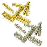 Maxbell 20pcs Multi Strand Magnetic Slide Clasps DIY Necklace and Bracelet Findings