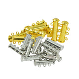 Maxbell 20 Pieces Multi Strand Slide Magnetic Tube Lock Clasp For Necklace Bracelet