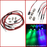 Maxbell 4pcs Led Lamp Light Set For for Traxxas Hsp Redcat Rc4wd Axial scx10