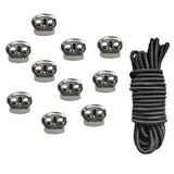Maxbell 5m Elastic Bungee Rope Shock Cord Tie Down + 10 Pieces Bean 2 Hole Cordlocks