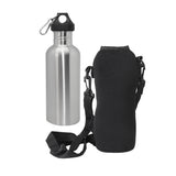 Maxbell 1000ML Stainless Steel Cycling Sports Water Bottle with Pouch