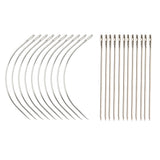 Maxbell 24Piece C & I Shape Hair Extension Supplies Weaving Weft Pulling Hook Needle