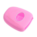 Maxbell 2 Pieces Blue Pink Car Silicone Key Fob Case Cover for Toyota Corolla Camry