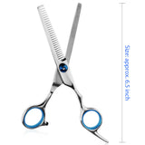 Maxbell High Quality Professional Stainless Steel Hair Regular Cutting Texturizing Thinning Scissors Hairdresser Stylist Salon Barber Hairdressing Tool Set 6.5 inches