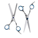 Maxbell 1 Set Blue High Quality Professional Stainless Steel Hair Cutting Thinning Scissors Hairdressing Tool 6.5''
