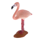 Maxbell Simulation Wildlife Jungle Flamingo Bird Animal Model Action Figures Toys Kid Educational Toy Home Office Collectibles Decoration - C