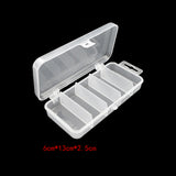 Maxbell Fishing Tackle Box 5-slots Lures Storage Case + 100Pc Pop ups Soft Corn Bait
