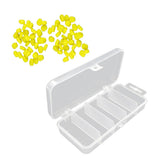 Maxbell Fishing Tackle Box 5-slots Lures Storage Case + 100Pc Pop ups Soft Corn Bait