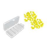Maxbell Fishing Tackle Box 5-slots Lures Storage Case + 100Pc Pop ups Soft Corn Bait