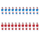 Maxbell 22 Pieces Foosball Man Table Soccer Man Player Replacement Parts Red & Blue