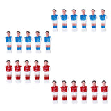 Maxbell 22 Pieces Foosball Man Table Soccer Man Player Replacement Parts Red & Blue