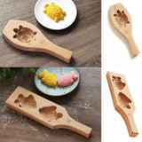 Maxbell Wooden Mooncake Mold Fondant Sugarcraft Cookies Mould Decoration Fish Turtle 2pcs