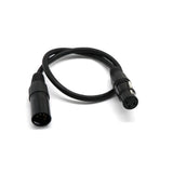 Maxbell DMX Stage Light Cables Wires with 5-Pin Signal XLR Male to 3-Pin XLR Female+5-Pin Signal XLR Female to 3-Pin XLR Male Connection