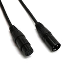 Maxbell DMX Stage Light Cables Wires with 5-Pin Signal XLR Male to 3-Pin XLR Female+5-Pin Signal XLR Female to 3-Pin XLR Male Connection