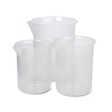 Maxbell 100ml + 150ml + 250ml Kitchen Lab Graduated Beaker Cup Measuring Container Test