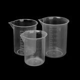 Maxbell 50ml + 100ml + 150ml Kitchen Lab Graduated Beaker Cup Measuring Container Test