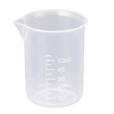 Maxbell 3x 50ml Kitchen Laboratory Lab Plastic Graduated Measuring Beaker Cup Container