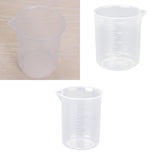 Maxbell 100ml + 150ml + 500ml Kitchen Lab Graduated Beaker Cup Measuring Container Test