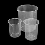 Maxbell 100ml + 150ml + 500ml Kitchen Lab Graduated Beaker Cup Measuring Container Test