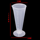 Maxbell 5Pcs Assorted Size Graduated Beaker Measuring Measurement Cup Kitchen Lab