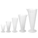 Maxbell 5Pcs Assorted Size Graduated Beaker Measuring Measurement Cup Kitchen Lab