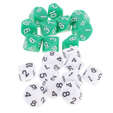 Maxbell 20pcs 10 Sided Dice D10 Polyhedral Dice for Dungeons and Dragons Games