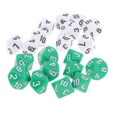 Maxbell 20pcs 10 Sided Dice D10 Polyhedral Dice for Dungeons and Dragons Games
