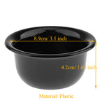 Maxbell Men's Shaving Brush Plastic Mug Bowl Black Cup Salon Barber Beard Shave Set