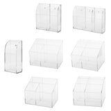 Maxbell 2 pcs 4mm Acrylic TV Air Remote Control Holder Case Wall Mount Storage Box