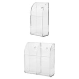 Maxbell 2 pcs 4mm Acrylic TV Air Remote Control Holder Case Wall Mount Storage Box