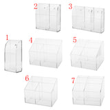 Maxbell 2 pcs 4mm Acrylic TV Air Remote Control Holder Case Wall Mount Storage Box