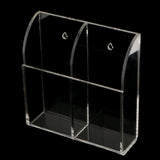 Maxbell 2 pcs 4mm Acrylic TV Air Remote Control Holder Case Wall Mount Storage Box