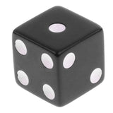 Maxbell 20 Pieces Six Sided Dice Digital Dices Set RPG Playing Game Toy Black White