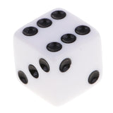 Maxbell 20 Pieces Six Sided Dice Digital Dices Set RPG Playing Game Toy Black White