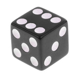 Maxbell 20 Pieces Six Sided Dice Digital Dices Set RPG Playing Game Toy Black White