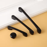 Maxbell 20Pieces Matte Black Furniture Decor Zinc Alloy Door Drawer Pull Handle Knob