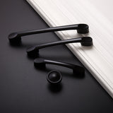 Maxbell 20Pieces Matte Black Furniture Decor Zinc Alloy Door Drawer Pull Handle Knob