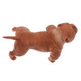 Maxbell Simulation Wildlife Animal Model Bulldog Dog Pet Action Figures Kid Educational Toy Home Collectibles Decoration B