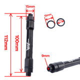 Maxbell 2Pc MTB Mountain Bike Bicycle QR15mm to 9mm Thru Axle Quick Release Hub Conversion Skewer Adapter