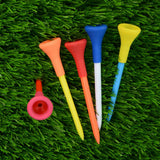 Maxbell 10 Pieces Rubber Cushion Top Golf Tees Set Random Color Reduce Hit Impact