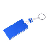 Maxbell 5 Pieces Yachting Boating Rafting Canoeing Floating Key Chain Key Ring- Rectangle Blue