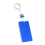 Maxbell 5 Pieces Yachting Boating Rafting Canoeing Floating Key Chain Key Ring- Rectangle Blue