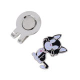 Maxbell 2 Pieces Alloy Cat & Dog Golf Ball Markers with Magnetic Hat Clip Golf Gift