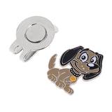 Maxbell 2 Pieces Alloy Cat & Dog Golf Ball Markers with Magnetic Hat Clip Golf Gift