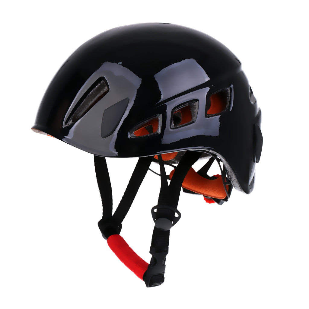Maxbell Folding Climbing Rope Bag Gear Equipment Backpack with Safety Helmet Black