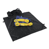 Maxbell Folding Climbing Rope Bag Gear Equipment Backpack with Safety Helmet Black