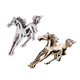 Maxbell 2pcs Silver /Gold Running Horse Brooch Pins Animal Jewelry Costume Gifts